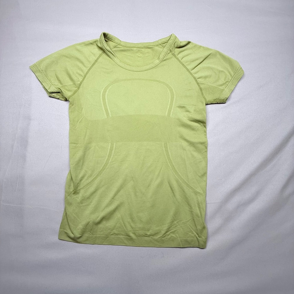 Lululemon Swiftly Tech Short Sleeve Crew Shirt Lime Green/ yellow Activewear Top